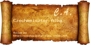 Czechmeiszter Alba névjegykártya